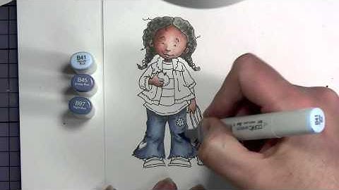 School Girl with Copics: Part 2 of 3