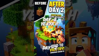 Day 2 of 100 Days One Block Challenge in Minecraft Bedrock #minecraft #shorts
