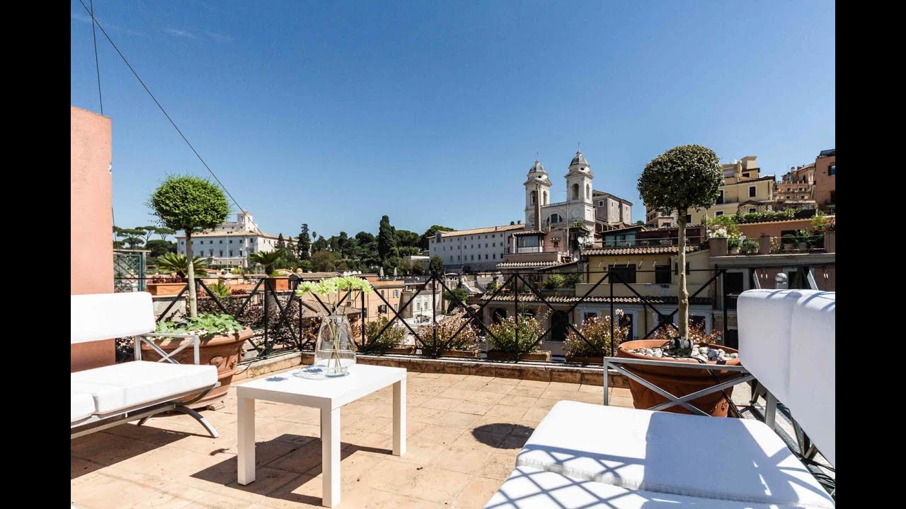Rome Historic Centre Exclusive Penthouse for Rent at the Spanish
