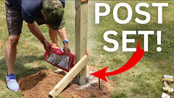 Setting a Post in the Ground - Quikrete Post Setting for Beginners
