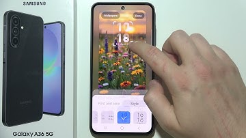 Samsung A36 5G: How to Change Lock Screen Clock Style