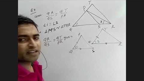In the figure, QR /QS = QT/PR and ∠1 = ∠ 2 then prove that ∆PQS ~ ∆TQR