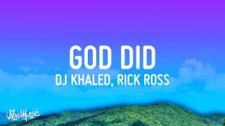 DJ Khaled - GOD DID (Lyrics) ft. Rick Ross, Lil Wayne, Jay-Z, John Legend, Fridayy  | Lyric / Letra