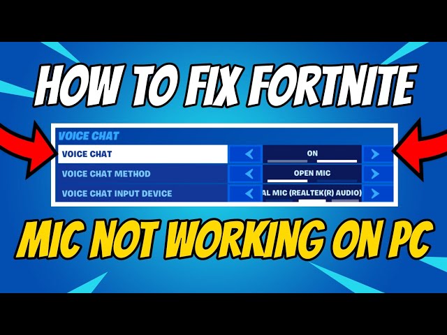 Fortnite How To Fix Your Mic With 90% Success Rate in 2021! PC/PS4/Xbox 