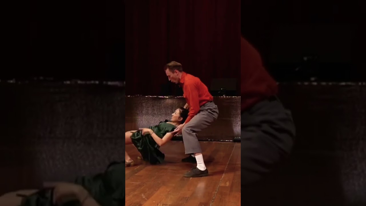 Lindy Hop couple routine with Nils & Hyunjung #swingdance #lindyhop #competition #dance #shorts
