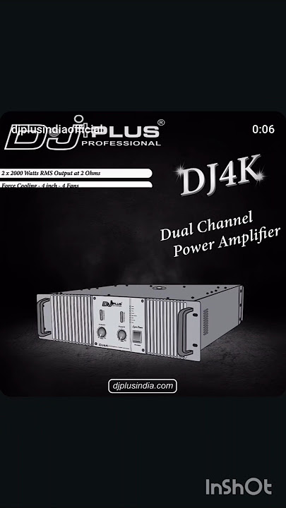DJ PLUS Professional Amplifier DJ 4K Dual channel power #Amplifiers# short #videos #