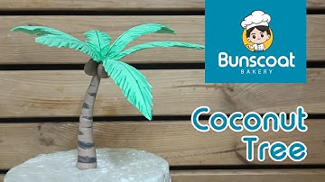 How to make a Coconut tree using fondant