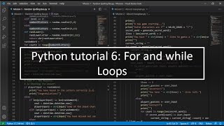Celebrity Python tutorial 6: For and while loops Profile
