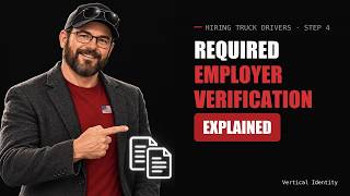 Did You Call Their Last Employer DOT Employment Verification for CDL Drivers | Vertical Identity