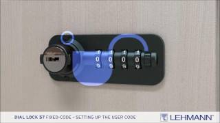 Lehmann -DialLock Fixcode 1 setting the user code