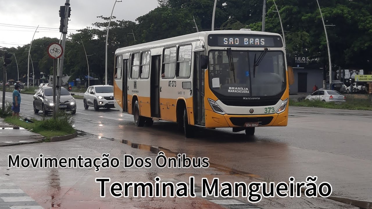 Movimentação dos ônibus no terminal mangueirão (Belém PA)