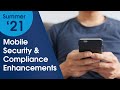 Platform services mobile security  compliance enhancements  salesforce product center