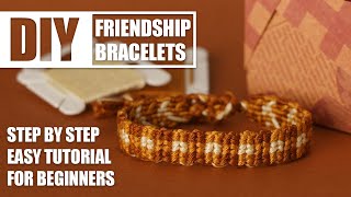 Alpha pattern Plaid Checkers Friendship Bracelets Step by Step Tutorial | Easy Tutorial for Beginner