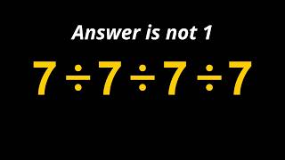 Can You Solve This Simple Math Problem