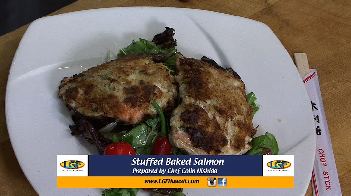 Crab And Shrimp Stuffed Baked Salmon!