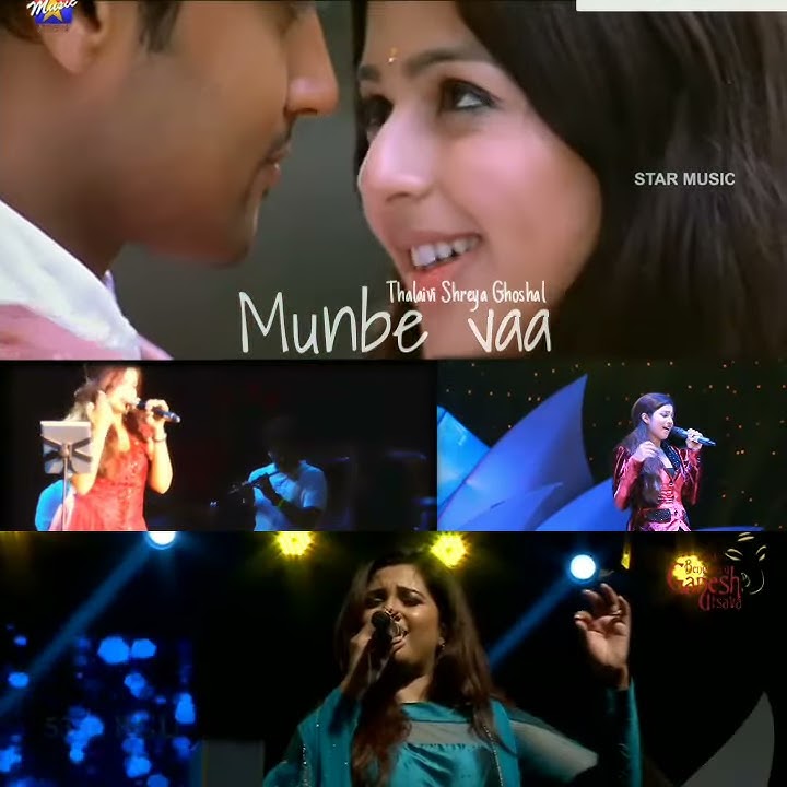 Shreya Ghoshal Munbe Vaa Mp3 Song Download Munbe vaa Shreya Ghoshal live song whatsapp status video - YouTube