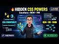 CSS Counters & Modern Units Mastery 🔥 REM, EM, VW, VMIN Explained with Projects | with code🔥