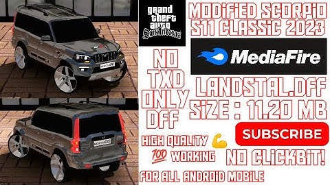 Modified Scorpio S11 Classic 2023 For Gta Sa Android/Pc || Dff Only || BY SZG || Gta San Mods 2023