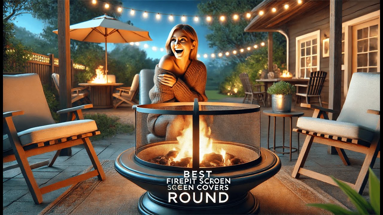 🔥 RGJ Fire Pit Spark Screen, Fire Pit Screen 22 Inch Round | Best Firepit Screen Covers Round 🔥