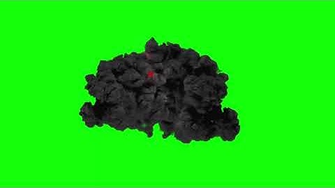 Bomb Explosion  Green screen  3D illustration | green screen videos