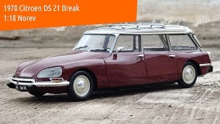 1970 Citroen DS 21 Break 1:18 Norev diecast scale model car review unboxing