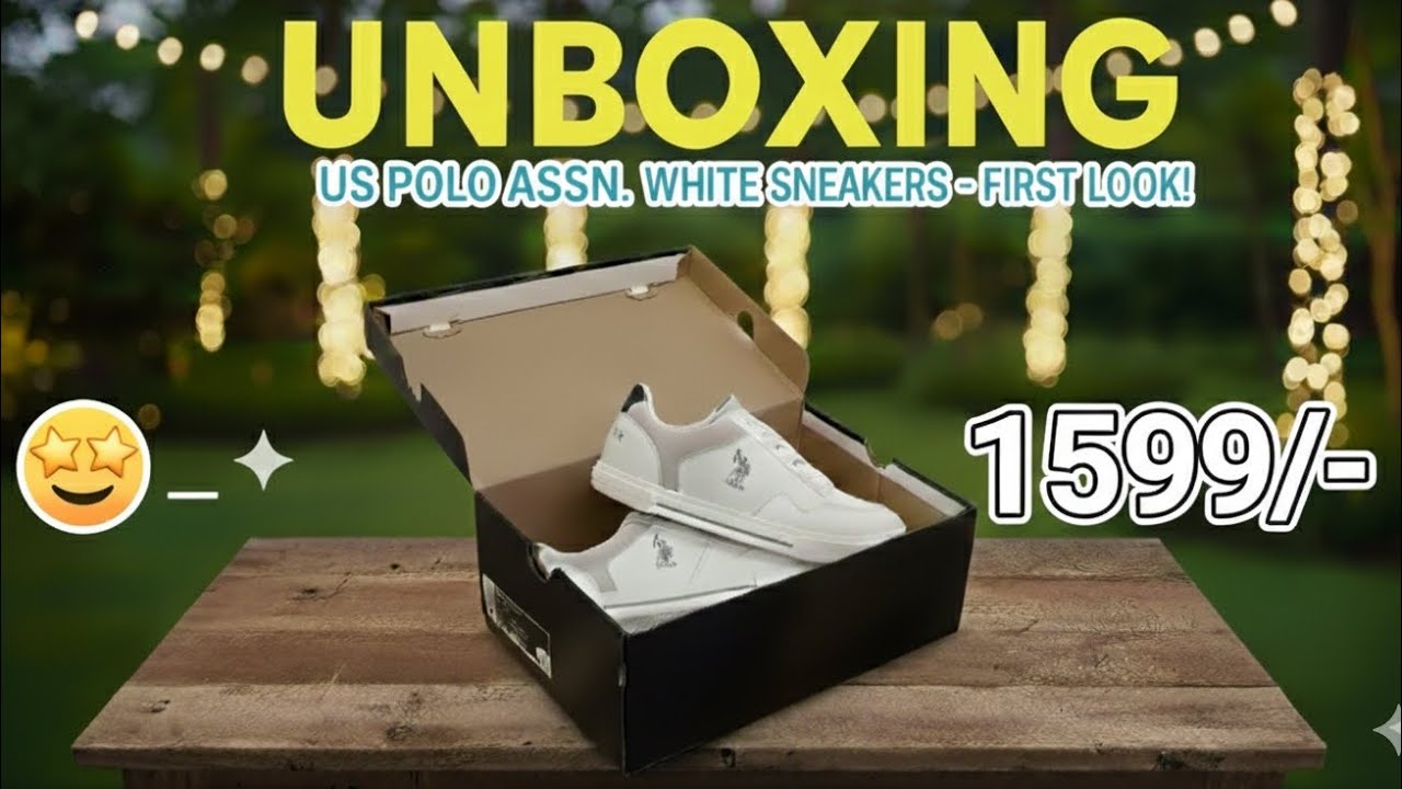 🔥🔥US POLO ASSN. WHITE SNEAKERS UNBOXING 🔥🔥