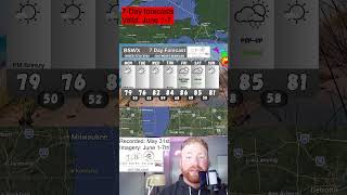 First 7-day forecast for Michigan of Meteorological Summer 2026