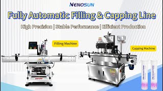 Nenosun Automatic Servo Filling Machine #cappingmachine  #fillingmachinechina