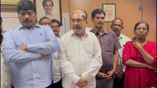 Telangana Press Academy Chairman Allam Narayana services extended From 2022 to 2024 - Video-1