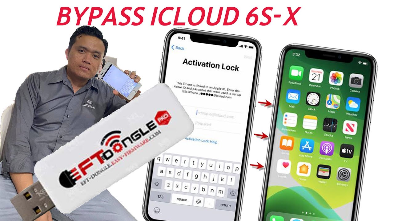BYPASS ICLOUD BY EFT Pro IOS 14 5 1 ພ້ອມແຈ້ງເຕືອນ YouTube