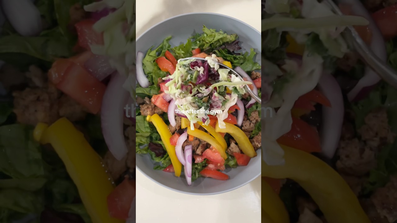 🌮🥣 Cilantro Lime Taco Protein Bowl #thisafterthegym 🙌 Keep it simple. #healthymeals