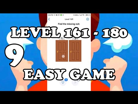 Easy Game Brain Test Level 161 - 180 Answer Gameplay Walkthrough Android IOS