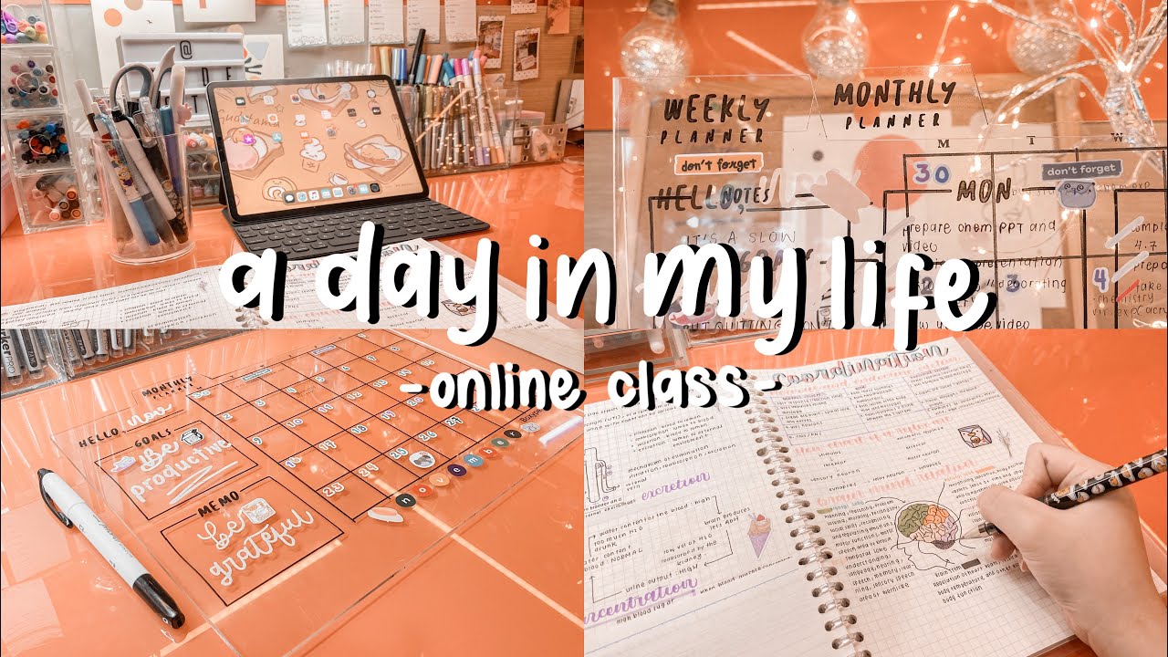A Day in My Life | Online Class | Decorating My Acrylic Planner | Indonesia
