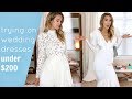 TRYING ON 5 AFFORDABLE WEDDING DRESSES | UNDER $200 | LeighAnnSays