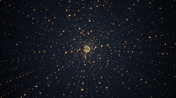 4K Spinning particles in a circle