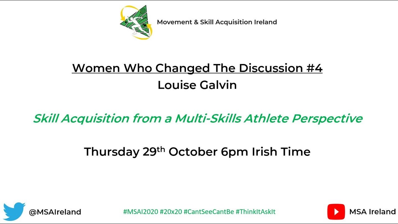 MSAI2020 Women Who Changed The Discussion #4: Louise Galvin