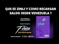 QUE ES LA billetera virtual ZINLI 💳y COMO RECARGAR saldo desde VENEZUELA