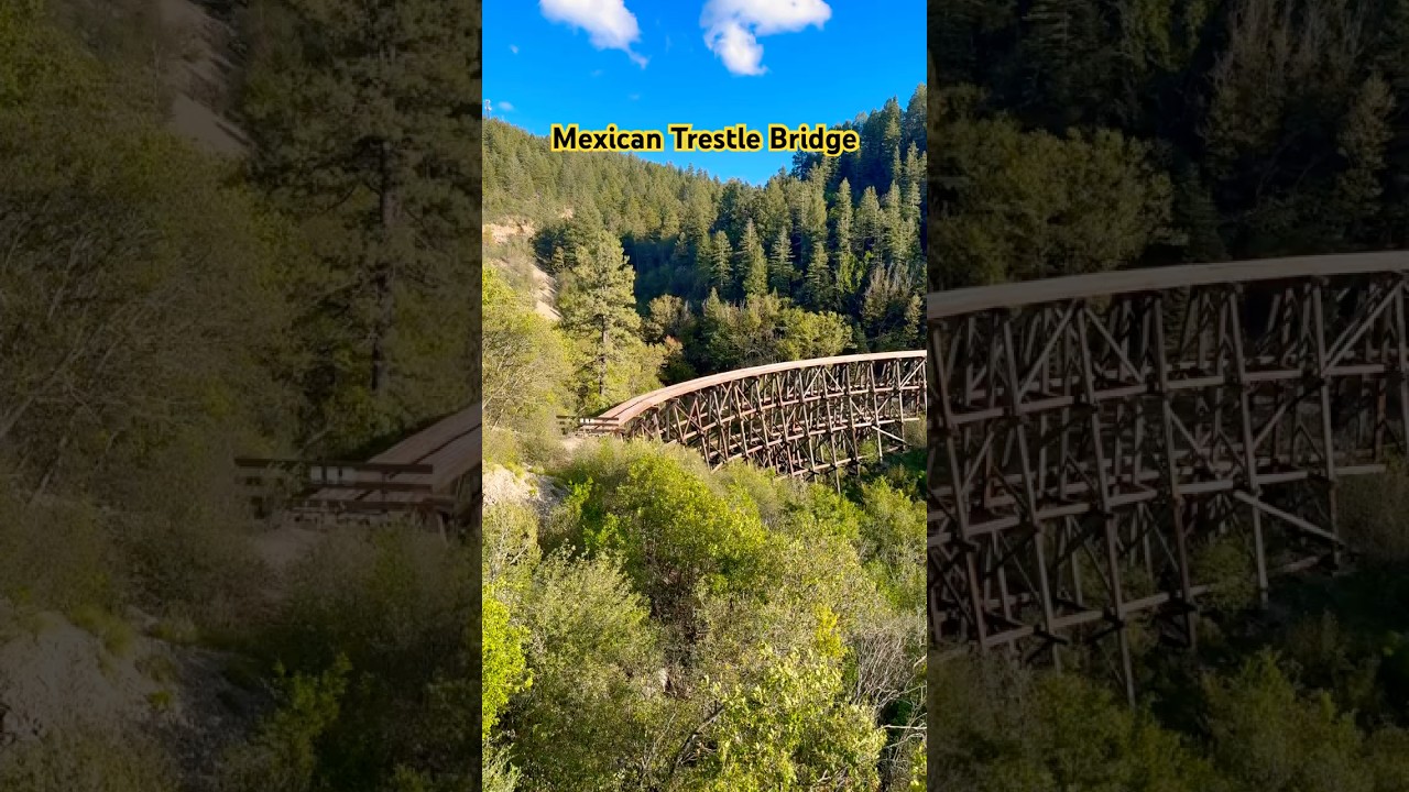 Historic Train Trestle Bridge Near Cloudroft, NM. 