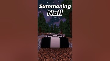 Summoning Null In Minecraft !!! #minecraft #shorts #fyp #foryou #foryoupage #horror