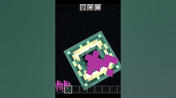 Minecraft what inside in end portal block ?? 😱😱 #shortsfeed #minecraft#what inside#illusion