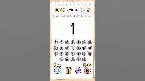 Brain test level 187 I hate math! Get rid of this number.