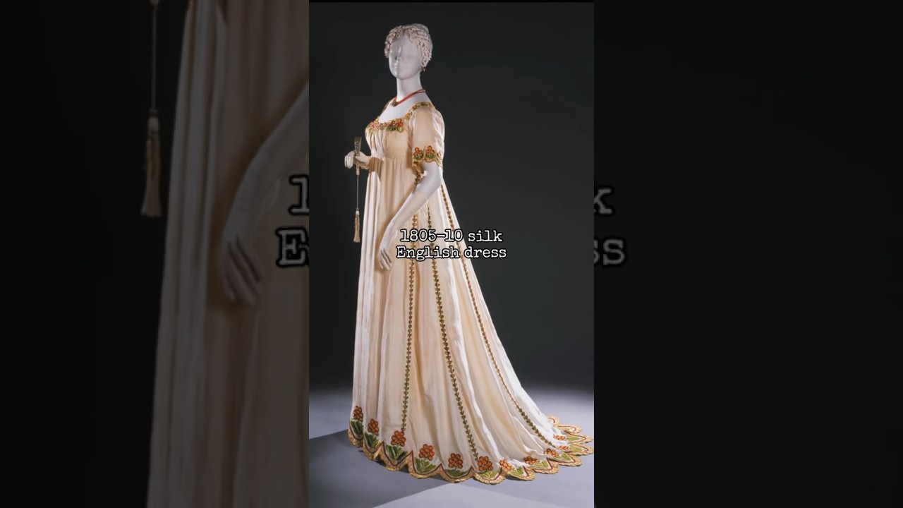 1805-10 silk English dress 🏴󠁧󠁢󠁥󠁮󠁧󠁿|| regency aesthetic || 19th century || 