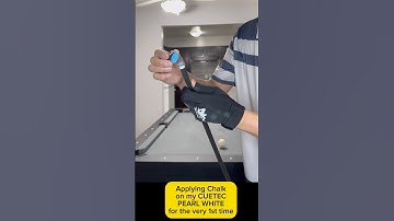 Ways how to apply chalk on brand new cue tip properly #shortsfeed #viralshorts #trendingshorts #asmr