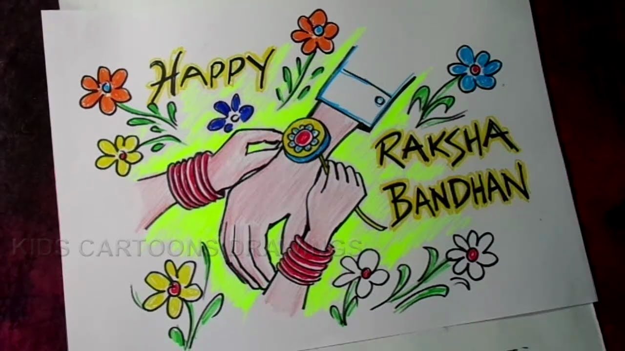 Raksha Bandhan cartoon drawing with oil pastel ( 278) - video Dailymotion