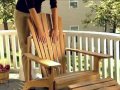 Melia Teak Adirondack Chair and Ottoman Set - Product Review Video Melia Teak Adirondack Chair and Ottoman Set - Product Review Video