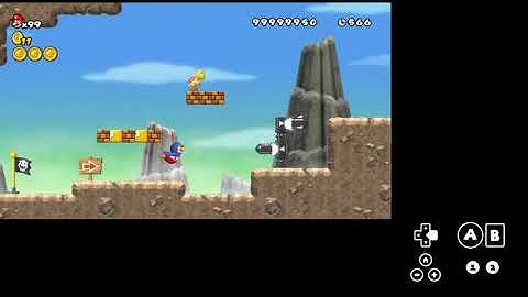 [TAS] NSMBW 6-1 IL (With Input Display)