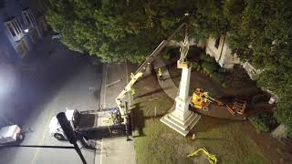 Aerial video of Pitt County Confederate monument removal by The Daily Reflector 329 views 3 years ago 3 minutes, 32 seconds