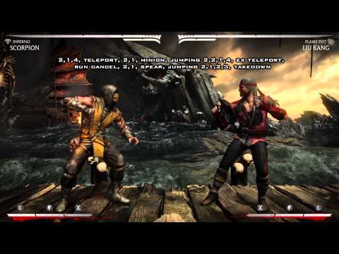 Mortal Kombat X - Scorpion Guide Tutorial Full Breakdown (1080p 60fps)