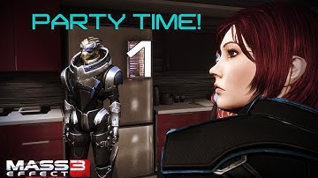 Mass Effect 3: Citadel DLC: Party time (The Beginning) with FemShep Part (1/4)