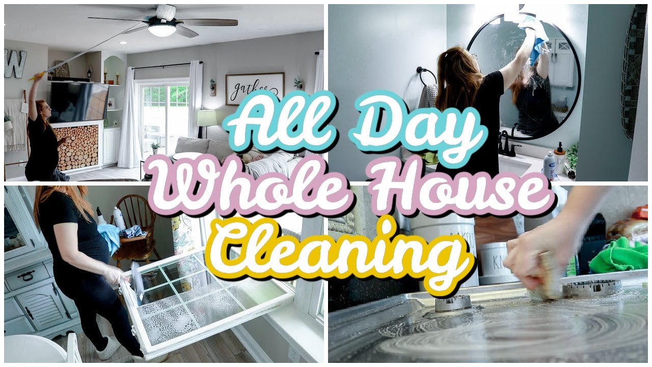 All Day Whole House Clean With Me 2021 Speed Cleaning Motivation - YouTube